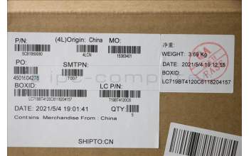 Lenovo 5CB1B69080 COVER Upper Case ASM_KORL82H8NFPABBL