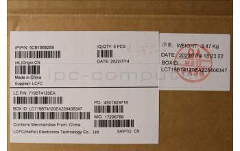 Lenovo 5CB1B69289 COVER UpperCaseASM_THAIL82H8NFPGBNBL
