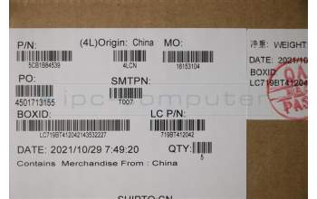 Lenovo 5CB1B84539 COVER Upper CaseASM_RUSL82H8NFPSDNBL