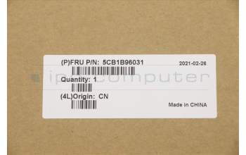 Lenovo 5CB1B96031 COVER Upper Case ASM_UKE W 82HV FP BL PG