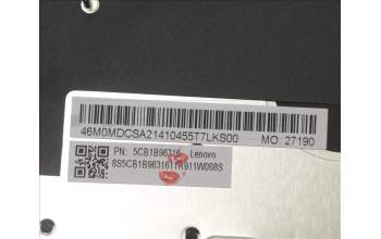 Lenovo 5CB1B96316 COVER Upper Case ASM_GER W 82HV FP BL GY