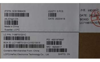 Lenovo 5CB1B96435 COVER Upper Case ASM_UKE L82KA IG