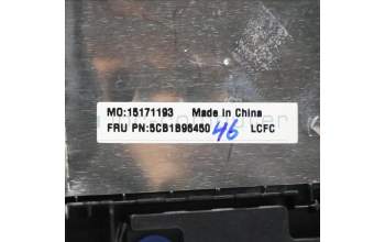 Lenovo 5CB1B96450 C-Cover with keyboard, Belgian, Black, UK