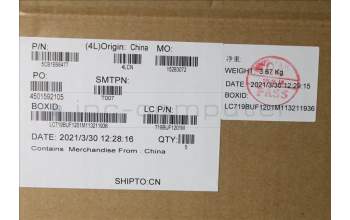 Lenovo 5CB1B96477 COVER Upper Case ASM_UKR L82KB BK DIS