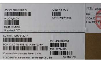 Lenovo 5CB1B96570 COVER Upper Case ASM_THAI L82H9 FPA/BUMA