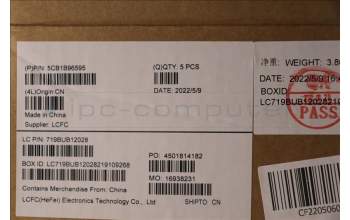 Lenovo 5CB1B96595 COVER Upper Case ASM_POR L82H9 FP A/GDIS