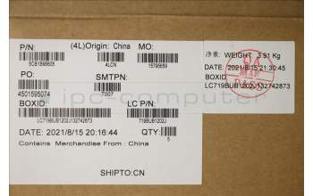 Lenovo 5CB1B96605 COVER Upper Case ASM_ENG L82H9 FP A/GDIS