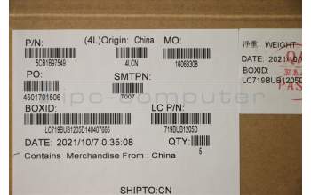 Lenovo 5CB1B97549 COVER Upper Case ASM_BEL L82H9 NFPA/BUMA