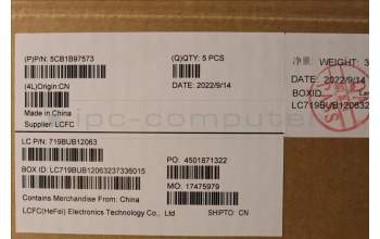 Lenovo 5CB1B97573 COVER Upper Case ASM_TUR L82H9 NFPA/GDIS