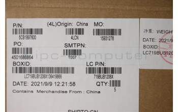 Lenovo 5CB1B97600 COVER Upper Case ASM_SPA L82H9 NFPA/GUMA