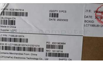 Lenovo 5CB1B97614 COVER Upper Case ASM_UKR L82H9 NFPA/GUMA