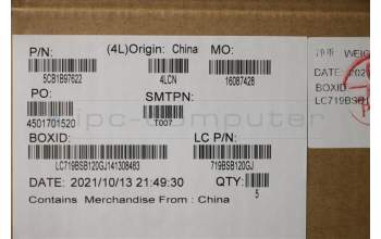 Lenovo 5CB1B97622 COVER Upper Case ASM_FRA L82H7 AB FP BLD