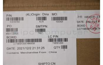 Lenovo 5CB1B97825 COVER Upper Case ASM_ITA L82H7 AG FPNBLD