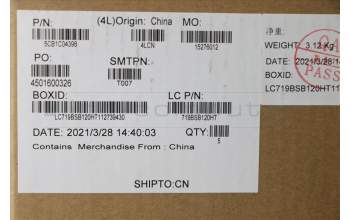 Lenovo 5CB1C04398 COVER Upper CaseASM_CZE/SLKL82H7AGNFPBLD