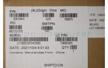 Lenovo 5CB1C04415 COVER Upper Case ASM_POR L82H7 AG NFPBLD