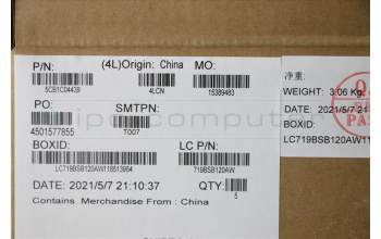 Lenovo 5CB1C04439 COVER Upper Case ASM_GER L82H7 AGNFPNBLD