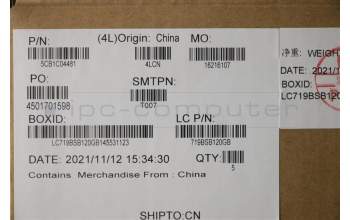 Lenovo 5CB1C04481 COVER Upper Case ASM_EUROENGL82H7SDFPBLD