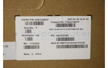 Lenovo 5CB1C04872 COVER UpperCaseASM_BEL C82L3 CloBL