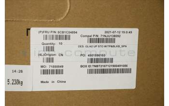 Lenovo 5CB1C04894 COVER UpperCaseASM_SPA C82L3 StoBL