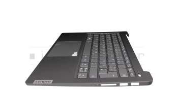 5CB1C04901 teclado incl. topcase original Lenovo DE (alemán) gris/canaso con retroiluminacion