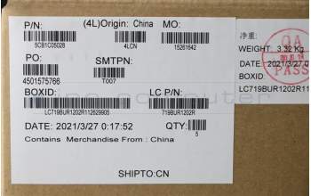 Lenovo 5CB1C05028 COVER Upper Case ASM_ND L81X7 NFPPGYDIS