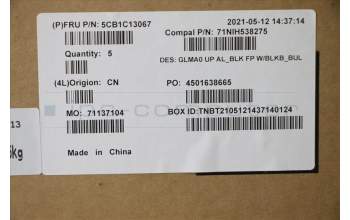 Lenovo 5CB1C13067 COVER Upper C82LM AL_BLK FP BLKB_BUL