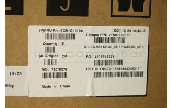 Lenovo 5CB1C13104 COVER Upper C82LM AL_SIL FP BLKB_ARE