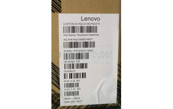 Lenovo 5CB1C15040 COVER Upper Case ASM_UKE H 82CY IG