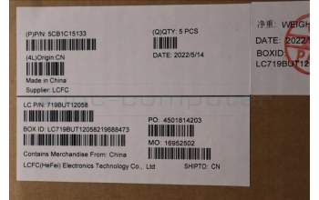 Lenovo 5CB1C15133 COVER Upper Case ASM_BEL L81X8 FPPGDIS