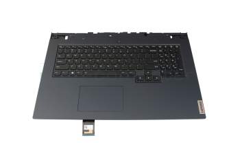 5CB1C19229 teclado incl. topcase original Lenovo US (Inglés) negro/azul con retroiluminacion
