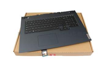 5CB1C19229 teclado incl. topcase original Lenovo US (Inglés) negro/azul con retroiluminacion