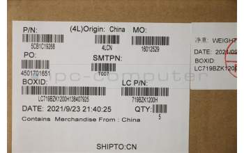 Lenovo 5CB1C19268 COVER Upper Case ASM_ITA L82NC SGY