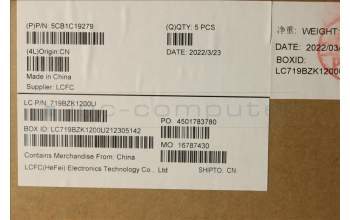 Lenovo 5CB1C19279 COVER Upper Case ASM_THAI L82NC SGY