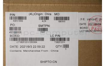 Lenovo 5CB1C19302 COVER Upper Case ASM_LASPA L82NC LSR