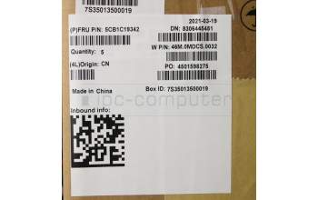 Lenovo 5CB1C19342 COVER Upper Case ASM_ND W 82HU NFB PG