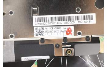Lenovo 5CB1C19472 COVER Upper Case ASM_SW W 82HU NFB GY