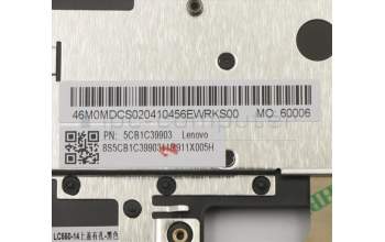 Lenovo 5CB1C39903 C-Cover with keyboard, Spanish, Grey