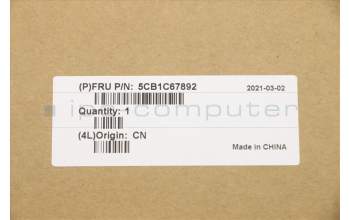 Lenovo 5CB1C67892 COVER Upper Case ASM_ENG W 82HU FB AB