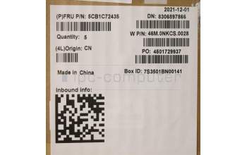 Lenovo 5CB1C72435 COVER Upper Case ASM_ARA W 20YA MG