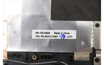 Lenovo 5CB1C74837 COVER Upper Case ASM_ENG L82JUBUWHW/F