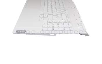 5CB1C74876 teclado incl. topcase original Lenovo DE (alemán) blanco/blanco con retroiluminacion