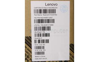 Lenovo 5CB1C74966 COVER Upper Case ASM_BEL H82L5 STO DIS