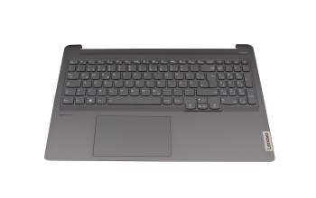 5CB1C75007 teclado incl. topcase original Lenovo DE (alemán) antracita/antracita con retroiluminacion (DC/In: USB-C)