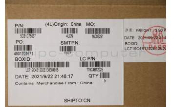 Lenovo 5CB1C75067 COVER Upper Case ASM_ITA L82KV FP A/GUMA