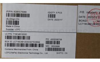 Lenovo 5CB1C75069 COVER Upper Case ASM_HUN L82KV FP A/GUMA