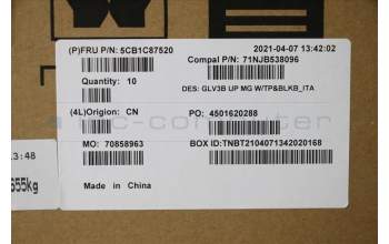 Lenovo 5CB1C87520 COVER UpperCaseASM_ITA C21A4 MGBL