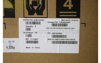 Lenovo 5CB1C87521 COVER UpperCaseASM_SPA C21A4 MGBL