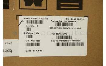 Lenovo 5CB1C87523 COVER UpperCaseASM_POR C21A4 MGBL