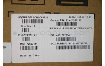 Lenovo 5CB1C88620 COVER UpperCaseASM_EURO ENG C21A4HDMGBL