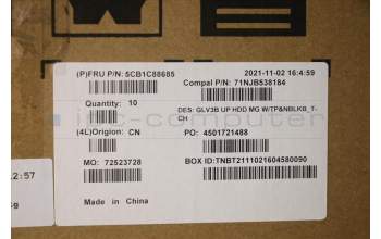 Lenovo 5CB1C88685 COVER UpperCaseASM_TC C21A4 HD MGNBL